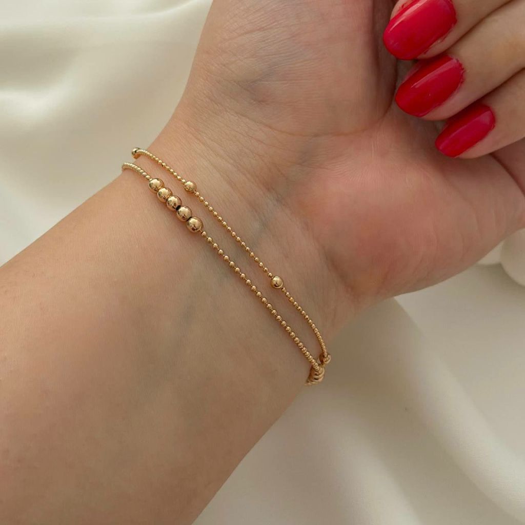 دستبند 2 لاین ژوپینگ کد 2787 - خرید آنلاین از گالری آداس